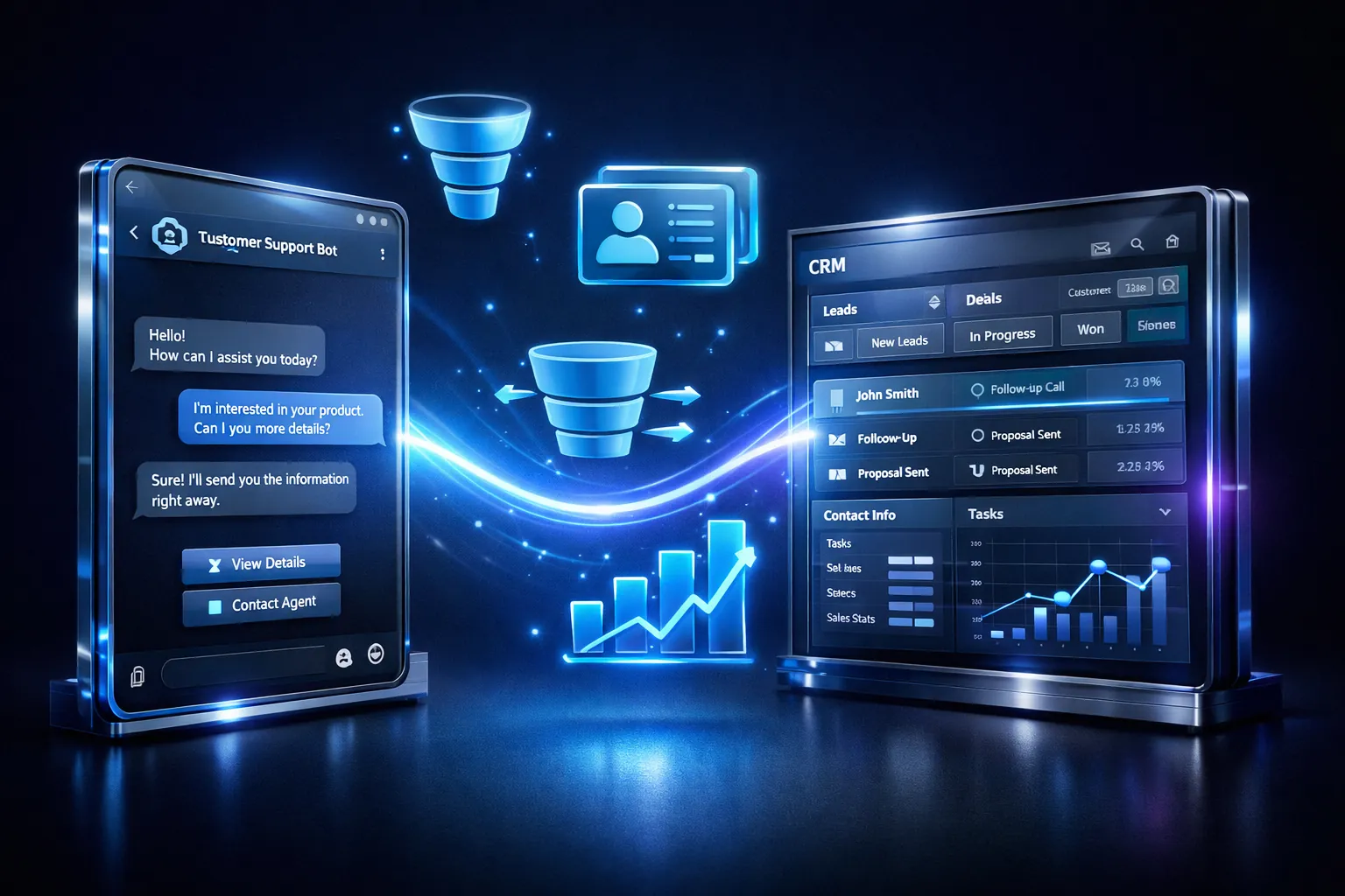 Telegram-бот с CRM-интеграцией — автоматическое создание лидов